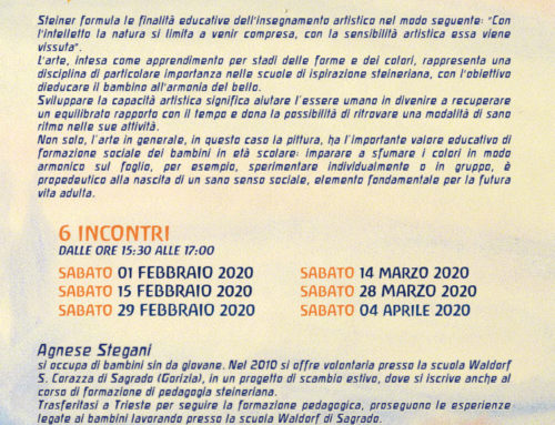 ASSOCIAZIONE R. STEINER – Laboratorio artistico di acquerello per bambini del secondo settennio