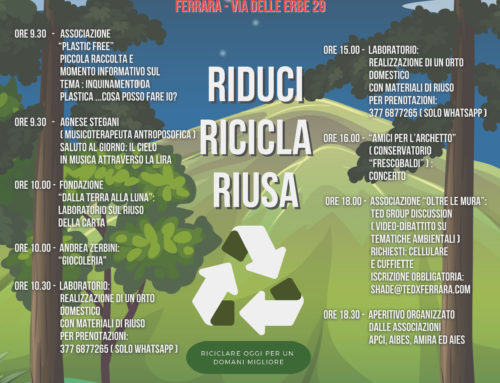 Domenica 25 settembre: RIDUCI RICICLA RIUSA