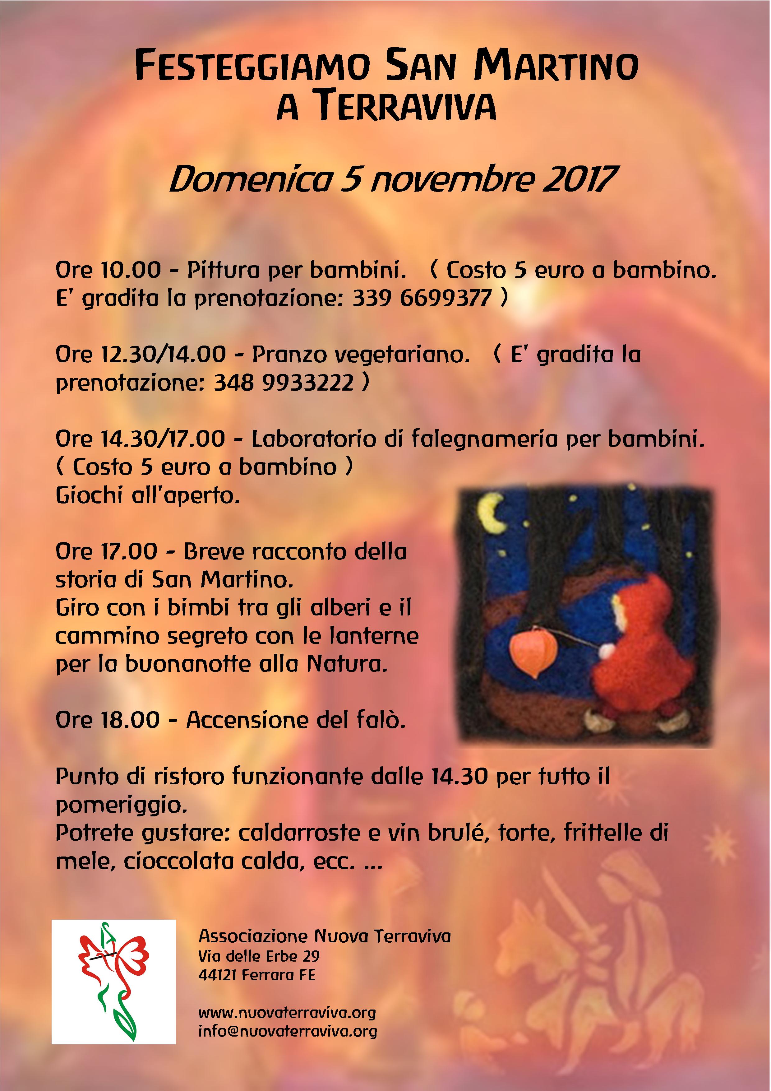 Festa di San Martino @ Associazione Nuova Terraviva | Ferrara | Emilia-Romagna | Italia