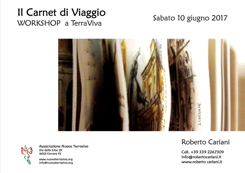 Il Carnet di Viaggio - WORKSHOP  a TerraViva @ Associazione Nuova Terraviva | Ferrara | Emilia-Romagna | Italia